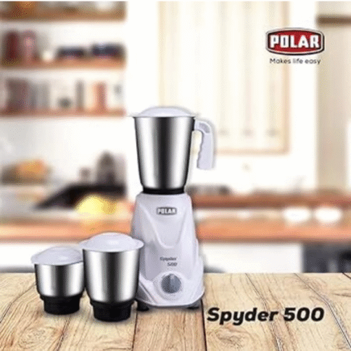 POLAR Spyder 500 Watt Electric Food Mixer Grinder ( White ) 2 Years Warranty Card - Image 2