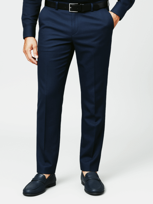 Men Regular fit Formal Pant Black - Image 3