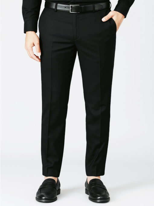 Men Regular fit Formal Pant Black