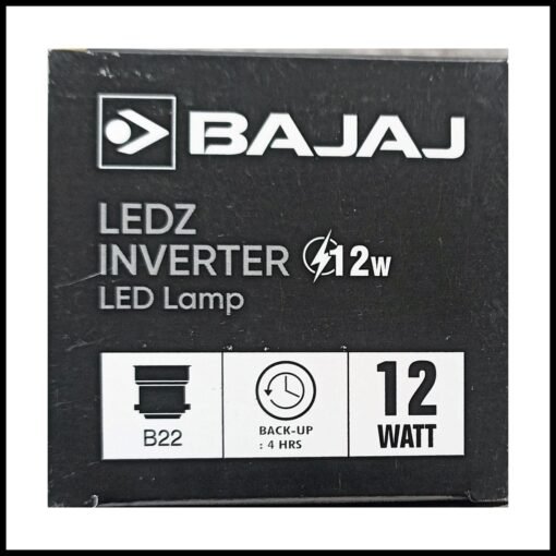 BAJAJ 12W B22 WHITE EMERGENCY INVERTER Lamp LED BULB PACK OF-01 8 hrs Bulb Emergency Light  (White) - Image 5