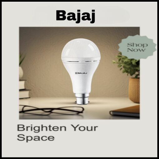BAJAJ 12W B22 WHITE EMERGENCY INVERTER Lamp LED BULB PACK OF-01 8 hrs Bulb Emergency Light  (White) - Image 3