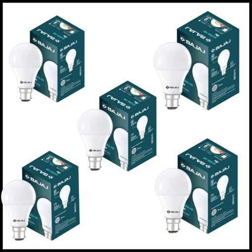 💡 Bajaj 9W LED Bulb – Brightness with Bajaj Brilliance! ✨ Pack of 5