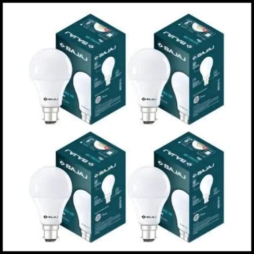 💡 Bajaj 9W LED Bulb – Brightness with Bajaj Brilliance! ✨ Pack of 4