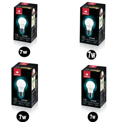 💡 Havells 7W LED Bulb – Compact, Bright & Energy-Efficient! 🌟 Pack of 4