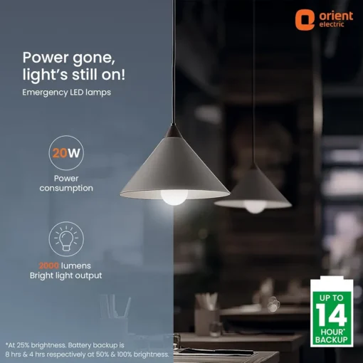 💡 Orient Electric 20W LED Emergency Lamp pack of 1 - Image 7