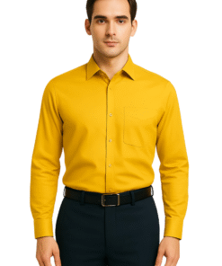 formal shirt is to maintain a professional look for men Shirt ( light Yellow )