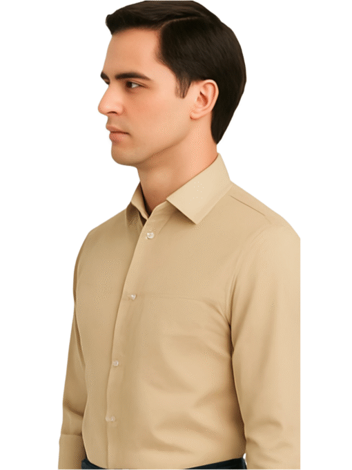 formal shirt i a professional look for men Shirt (Cream ) - Image 4