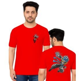 Round Neck Cotton T-Shirt – A Perfect Combination of Style and Comfort ( Red )