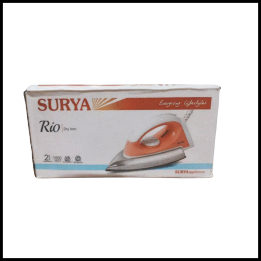 SURYA Dry iron 1000W ( pink ) 2 years Warranty Card - Image 2
