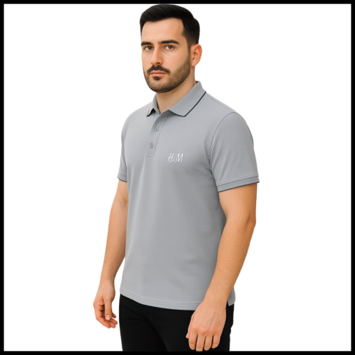 H&M Premium t-shirt  Light Grey