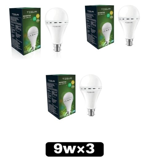 TISVA 9 W Basic Round B22 D LED Bulb  (White) 9 watt Pack of 3