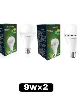 TISVA 9 W Basic Round B22 D LED Bulb  (White) 9 watt Pack of 2
