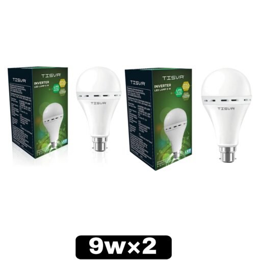 TISVA 9 W Basic Round B22 D LED Bulb  (White) 9 watt Pack of 2