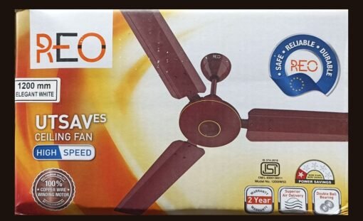 HAVELLS Reo Utsav 1 Star 1200 mm 3 Blade Ceiling Fan  (Brown | Pack of 1) - Image 2