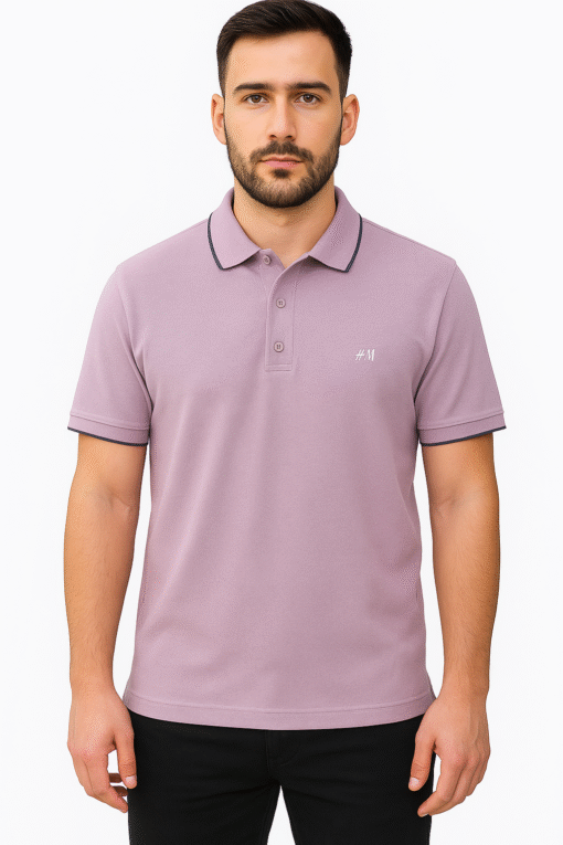H&M Premium t-shirt  Light jaded Light Pink