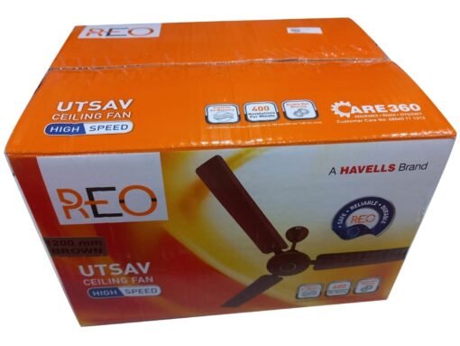 HAVELLS Reo Utsav 1 Star 1200 mm 3 Blade Ceiling Fan  (Brown | Pack of 1) - Image 3