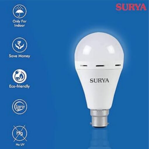 Surya Accent Emergency LED Bulb (10W, Pack of 1) 1 Years Guarantee Cart - Image 4