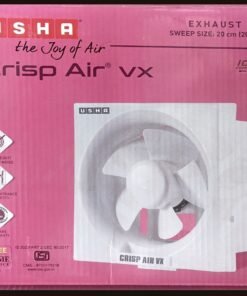 USHA Crisp Air VX Exhaust Fan | 200mm Sweep Size | 300mm Duct Size | 100% Copper Motor | 2 Year Warranty | (White)