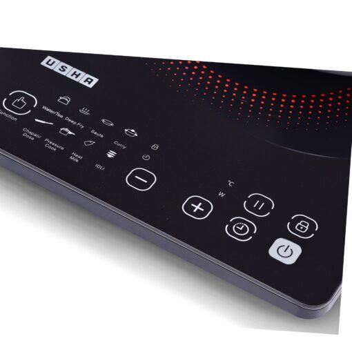 USHA Induction Cooktop 2000W with Touch Control (Black) - Image 2
