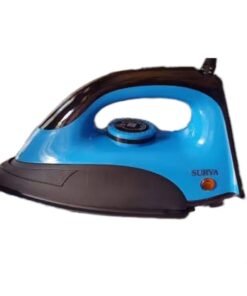 SURYA dry electric iron 1000W ( Blue ) 2 years Warantee Card