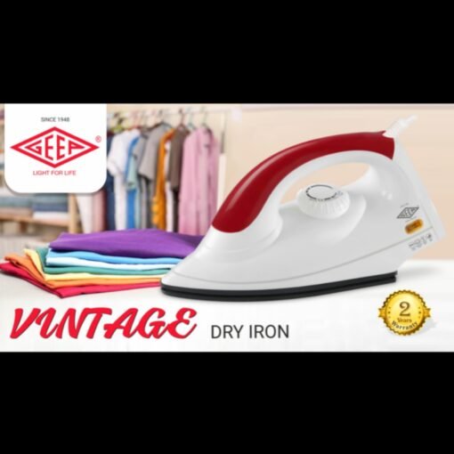 Vintage Mgaic Electric Dry Iron 1000 W ( White ) 2 Year Warranty Card - Image 2