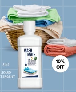 Modicare ✨💧 Washmate 5 in 1 Liquid Detergent with Powerzyme & Natural Softener (Biosafe Formula) (500 ml)