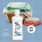 Modicare ✨💧 Washmate 5 in 1 Liquid Detergent with Powerzyme & Natural Softener (Biosafe Formula) (500 ml)