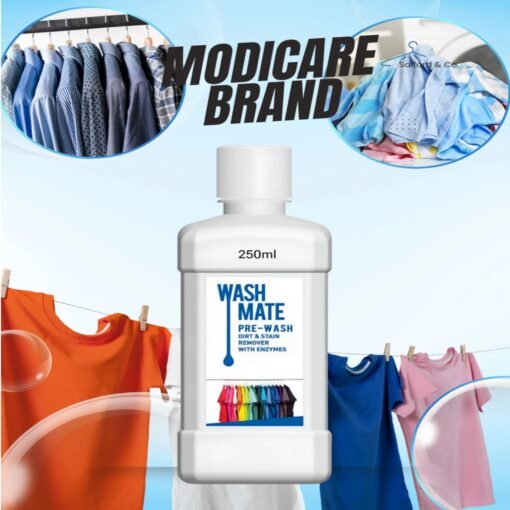 Modicare Washmate Pre-Wash – Dirt & Stain Remover with Enzymes 250ml - Image 7