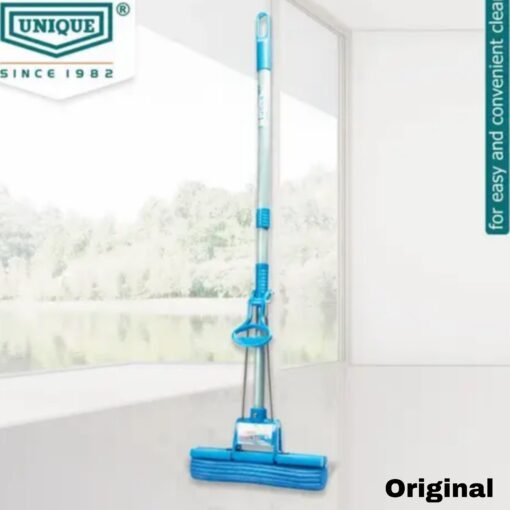 Combo Pack : No Drip Blue PVA Mop + Toilet Cleaner Brush free Pack - Image 2