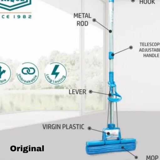 No Drip Blue PVA Mop - Brand: Unique (Established: 1982) Product Type: PVA Sponge Mop (For Floor Cleaning ) Big Size - Image 2