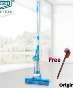 Combo Pack : No Drip Blue PVA Mop + Toilet Cleaner Brush free Pack