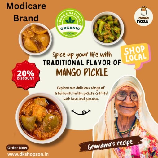 Modicare Soul Flavours Traditional Mango Pickle –दादी माँ की रसोई से 💛 💛 - Image 3
