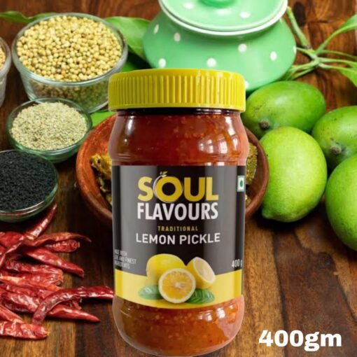 Modicare 🌿 दादी माँ की रसोई से — खट्टे नींबू का चटपटा स्वाद Soul Flavours Traditional Lemon Pickle आचार 400gm - Image 2