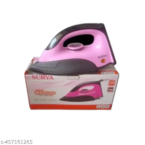 SURYA Champ Dry Electric Iron 1000w ( Purple ) 2 Years Warranty Card - Image 3