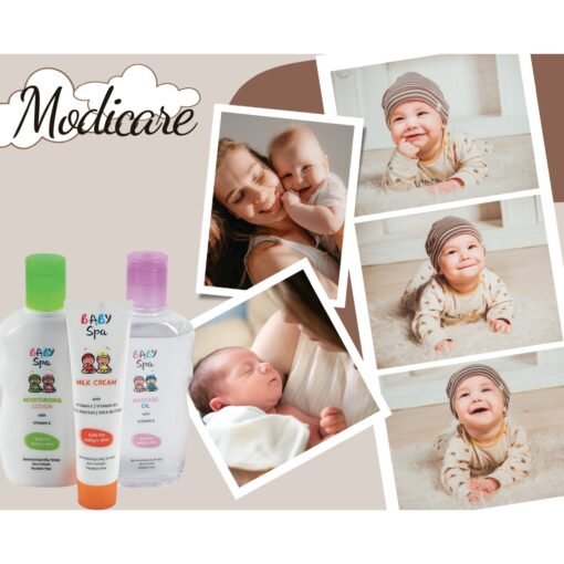Modicare - Baby Spa Nutritional Skin Care Kit 50gm + 200ml +200ml (Combo Pack) - Image 3