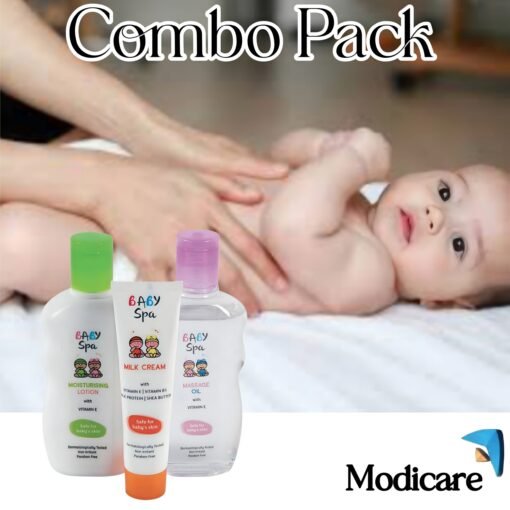 Modicare - Baby Spa Nutritional Skin Care Kit 50gm + 200ml +200ml (Combo Pack)