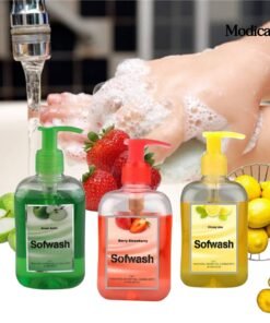 SoftWash Combo Pack (Citrusy Lime 🍋 + Green Apple 🍏 + Berry Strawberry 🍓) | 3-in-1 Handwash, Shower Gel & Bubble Bath | Antibacterial | Skin Nourishment | Family Safe Pack of 3