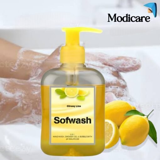 SoftWash Citrusy Lime – Handwash, Shower Gel & Bubble Bath | Antibacterial, Skin-Friendly & Refreshing 250ml