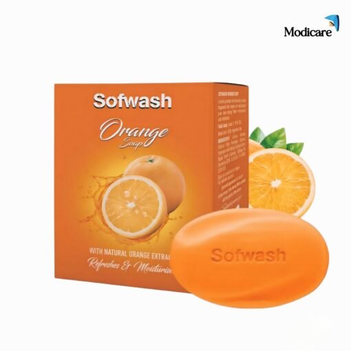 Modicare 🧼 Sofwash Orange Soap 🍊 4 यूनिट x 75g = 300g - Image 4