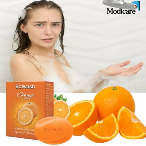 Modicare 🧼 Sofwash Orange Soap 🍊 4 यूनिट x 75g = 300g