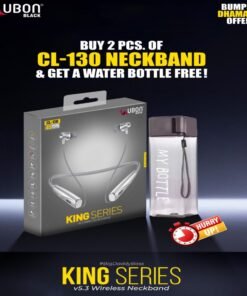 UBON King Series BUY 2 Pcs of CL-130 Neckband & Get A Water Bottle Free