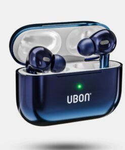 UBON BT-160 BassPlus: Wireless Earbuds with Noise Isolation , Touch Control & Type-C (blue)