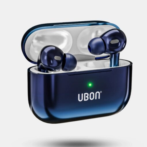 UBON BT-160 BassPlus: Wireless Earbuds with Noise Isolation , Touch Control & Type-C (blue)