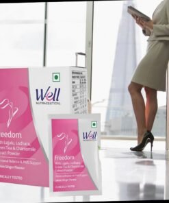 ✨ Well Freedom Powder – Hormonal Balance & PMS Support (Lemon-Ginger Flavour) ✨10 unit *5g= 50gm