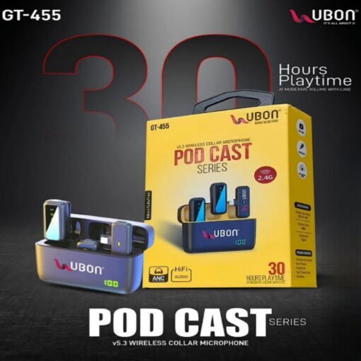 🎤 UBON GT-455 – Podcast Series Wireless Collar Microphone - Image 2