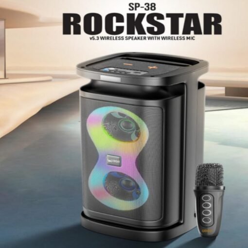 🔊 UBON Black SP-38 ROCKSTAR Wireless Speaker - Image 3