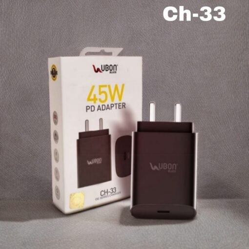 UBON CH-33 OG Series 45W PD Fast Charger (Black) - Image 2
