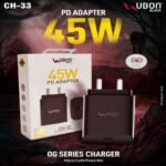 UBON CH-33 OG Series 45W PD Fast Charger (Black)