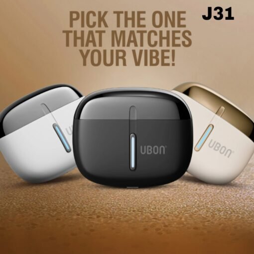 UBON J31 Freedom Series TWS Earbuds | 40Hrs Battery, Bluetooth v5.3, ENC Mic, Voice Assistant - Image 2