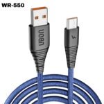 The UBON Black WR-550 Deluxe Cable delivers 20W fast charging,